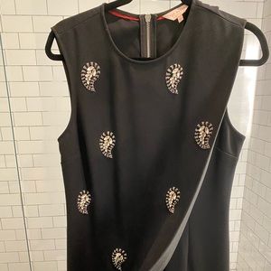 Ted Baker Crystal Front Cape Dress